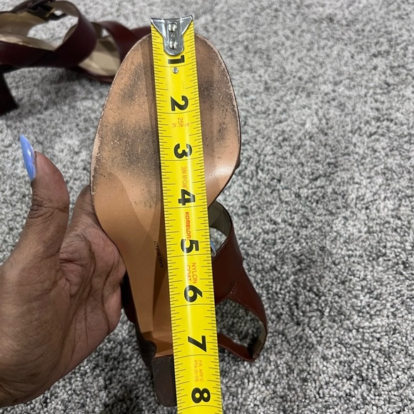 Salvatore Ferragamo Brown Leather Strappy Heel Sandals Italy Made Womens Size 6 - Picture 10 of 11